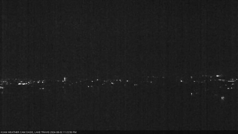 Lake Travis webcam, August 2, 2024 11:25 PM CT