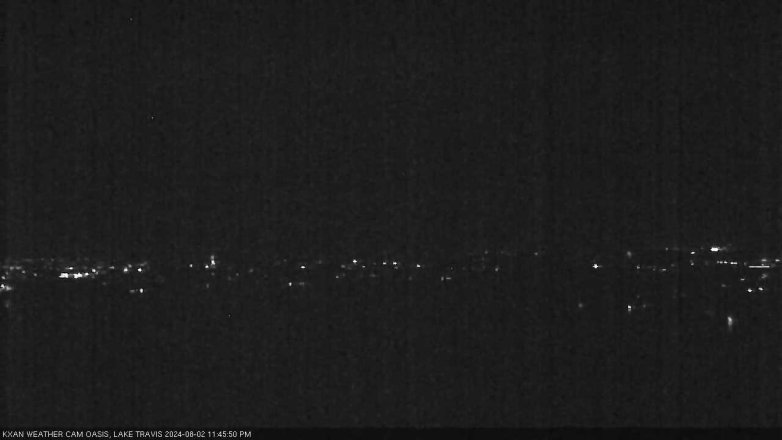 Lake Travis webcam, August 2, 2024 11:45 PM CT