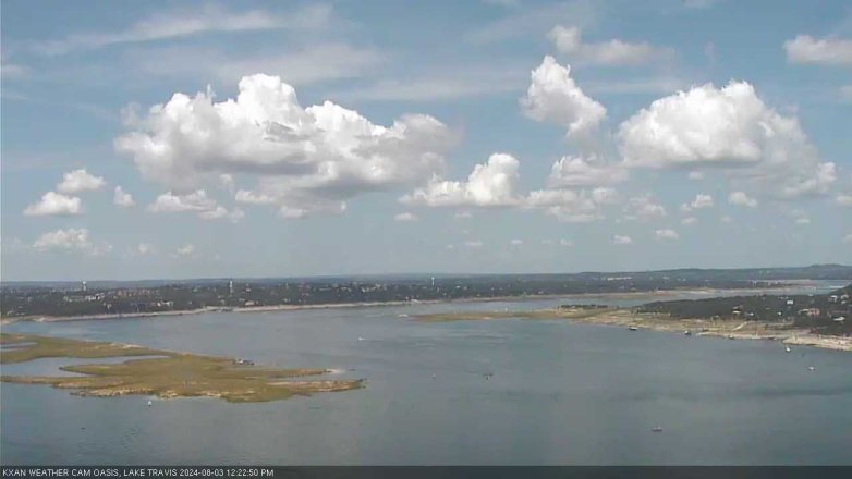 Lake Travis webcam, August 3, 2024 12:25 PM CT