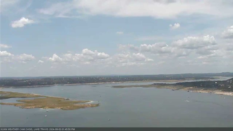 Lake Travis webcam, August 3, 2024 1:45 PM CT