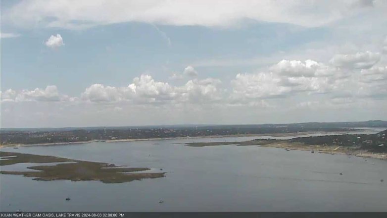 Lake Travis webcam, August 3, 2024 2:00 PM CT