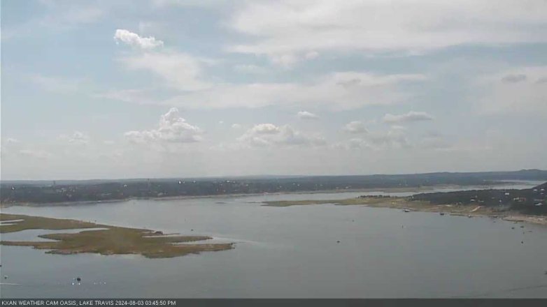 Lake Travis webcam, August 3, 2024 3:45 PM CT