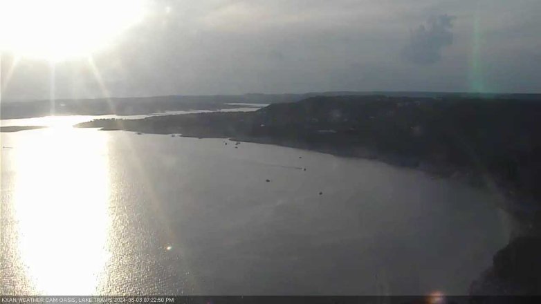 Lake Travis webcam, August 3, 2024 7:25 PM CT