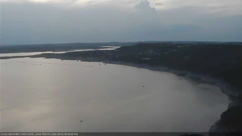 Lake Travis webcam, August 3, 2024 8:00 PM CT