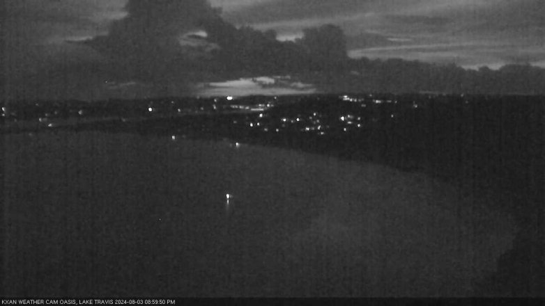 Lake Travis webcam, August 3, 2024 9:00 PM CT