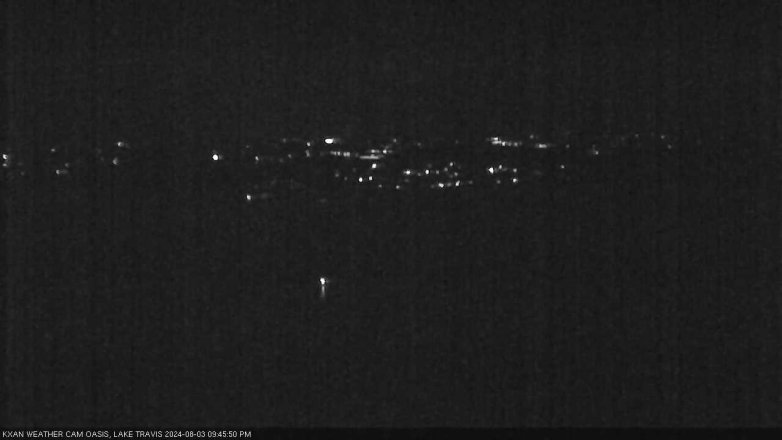 Lake Travis webcam, August 3, 2024 9:45 PM CT
