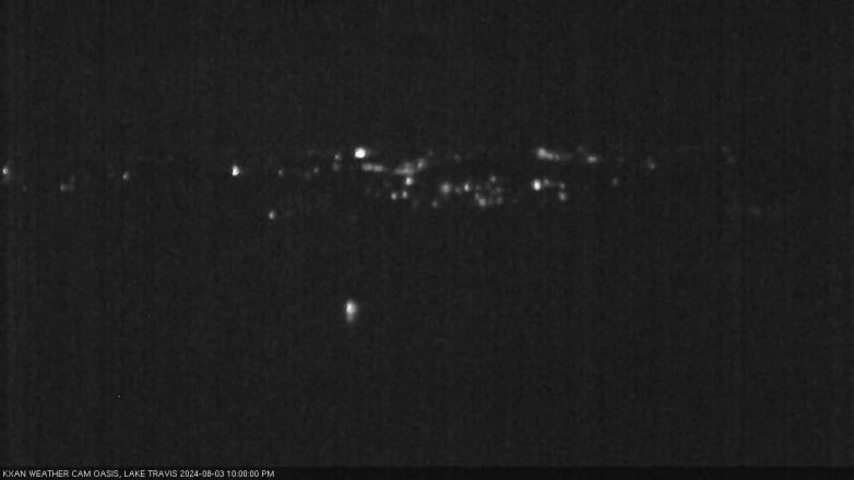 Lake Travis webcam, August 3, 2024 10:00 PM CT