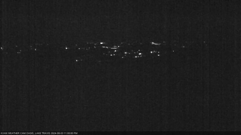 Lake Travis webcam, August 3, 2024 11:00 PM CT