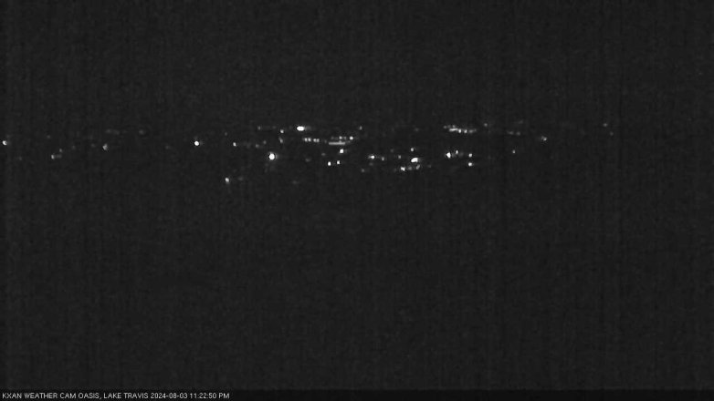 Lake Travis webcam, August 3, 2024 11:25 PM CT