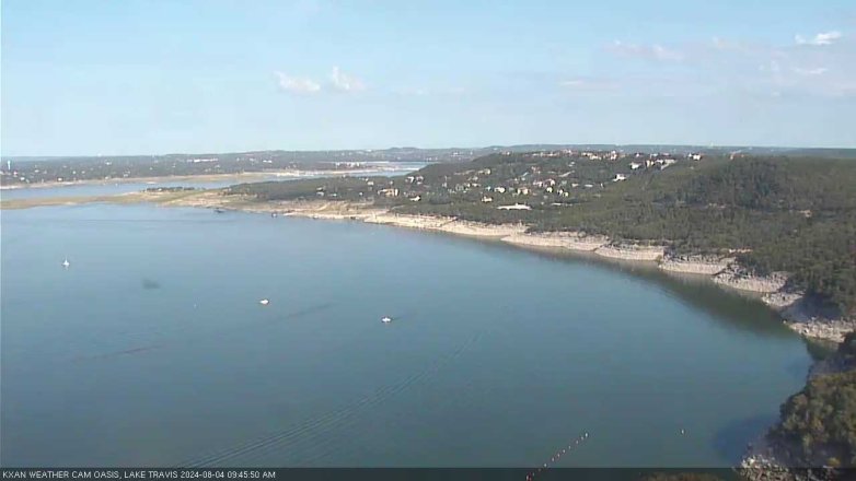 Lake Travis webcam, August 4, 2024 9:45 AM CT