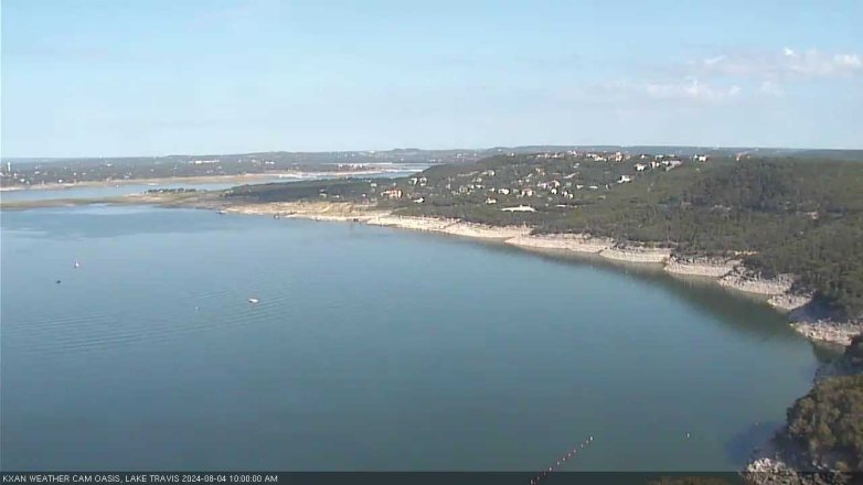 Lake Travis webcam, August 4, 2024 10:00 AM CT
