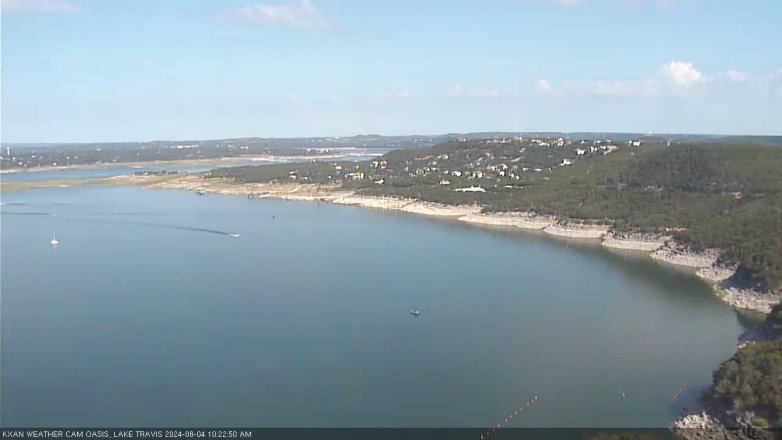 Lake Travis webcam, August 4, 2024 10:25 AM CT
