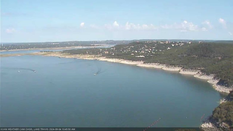 Lake Travis webcam, August 4, 2024 10:45 AM CT