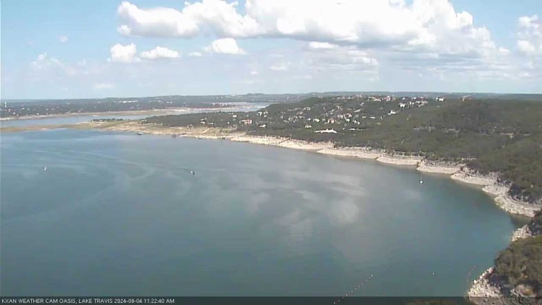 Lake Travis webcam, August 4, 2024 11:25 AM CT