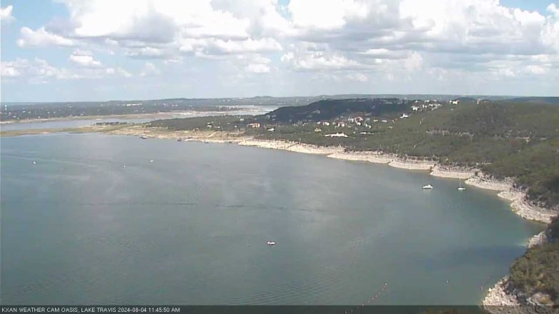 Lake Travis webcam, August 4, 2024 11:45 AM CT