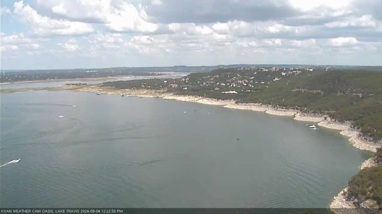 Lake Travis webcam, August 4, 2024 12:25 PM CT