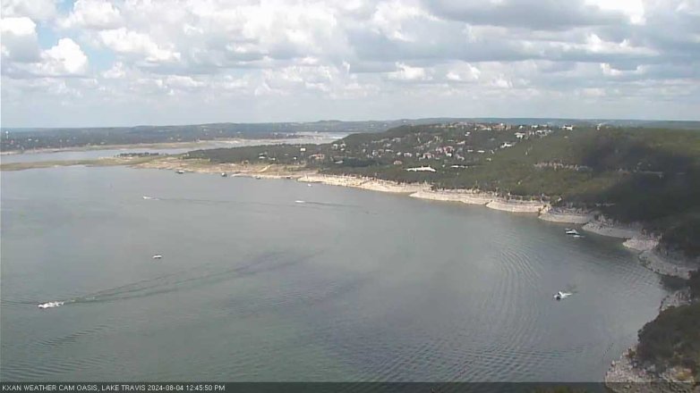 Lake Travis webcam, August 4, 2024 12:45 PM CT