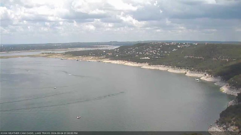 Lake Travis webcam, August 4, 2024 1:00 PM CT
