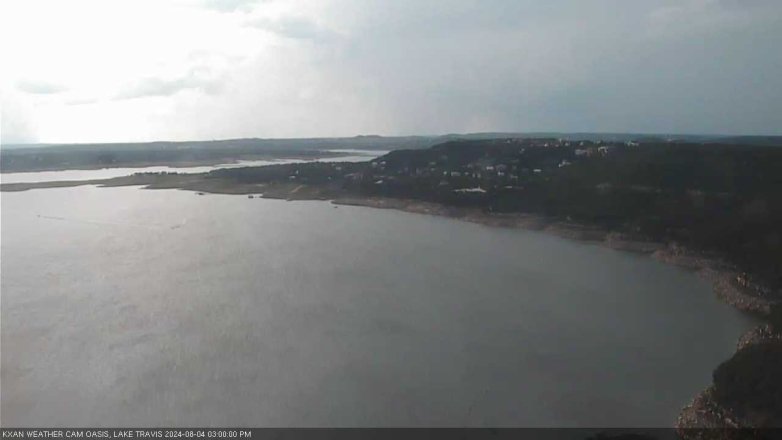 Lake Travis webcam, August 4, 2024 3:00 PM CT