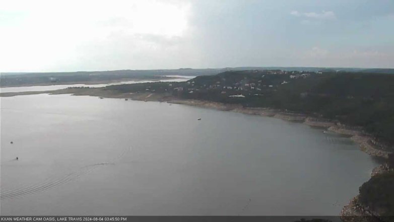 Lake Travis webcam, August 4, 2024 3:45 PM CT