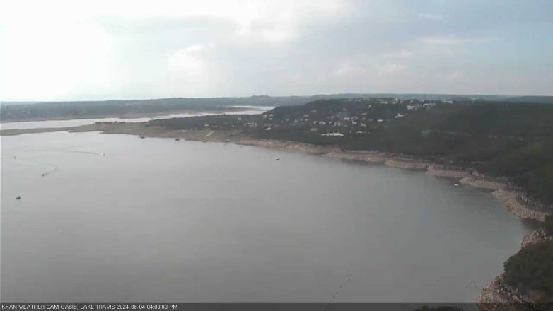Lake Travis webcam, August 4, 2024 4:00 PM CT
