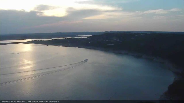 Lake Travis webcam, August 4, 2024 7:45 PM CT