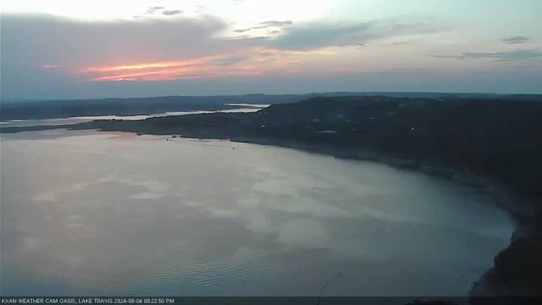 Lake Travis webcam, August 4, 2024 8:25 PM CT