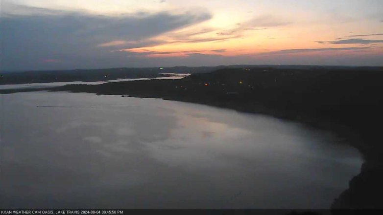 Lake Travis webcam, August 4, 2024 8:45 PM CT