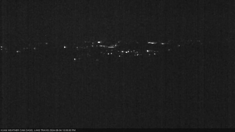 Lake Travis webcam, August 4, 2024 10:00 PM CT