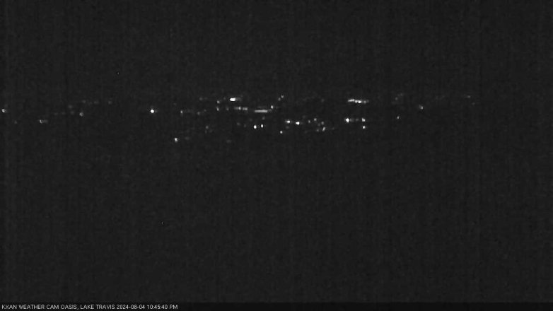Lake Travis webcam, August 4, 2024 10:45 PM CT