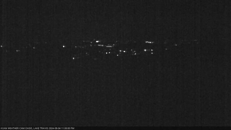 Lake Travis webcam, August 4, 2024 11:00 PM CT