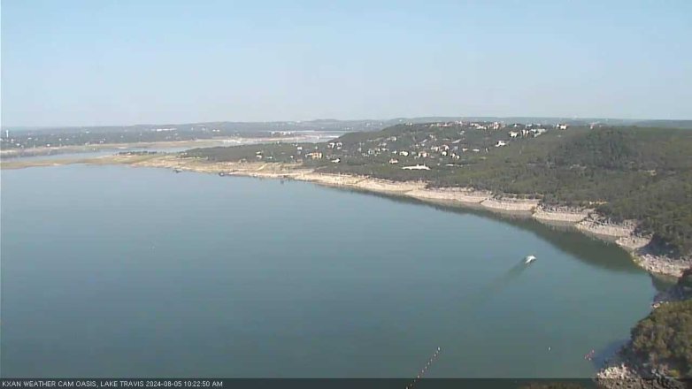 Lake Travis webcam, August 5, 2024 10:25 AM CT