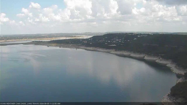 Lake Travis webcam, August 5, 2024 11:25 AM CT