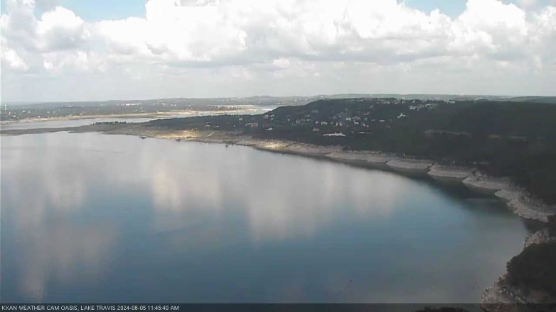 Lake Travis webcam, August 5, 2024 11:45 AM CT
