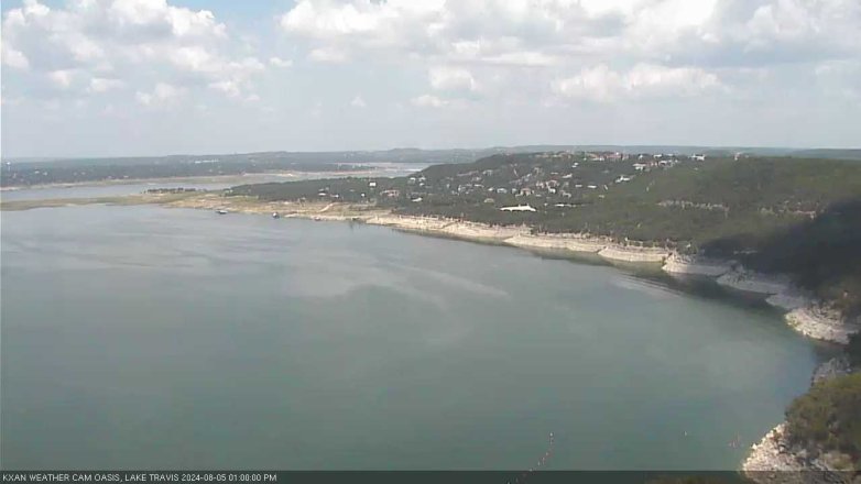 Lake Travis webcam, August 5, 2024 1:00 PM CT