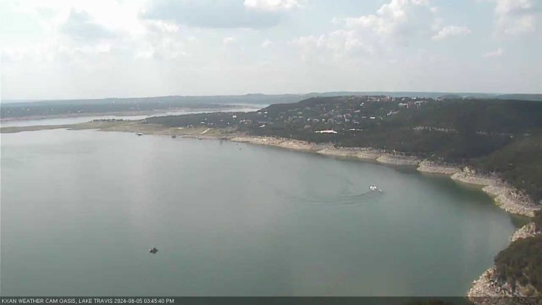 Lake Travis webcam, August 5, 2024 3:45 PM CT