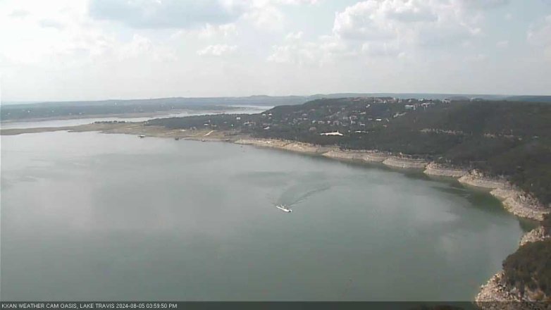Lake Travis webcam, August 5, 2024 4:00 PM CT