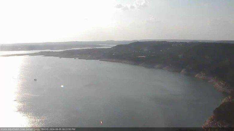 Lake Travis webcam, August 5, 2024 6:25 PM CT
