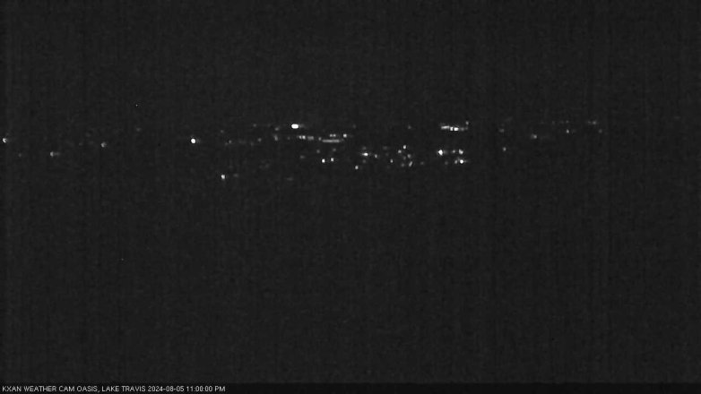 Lake Travis webcam, August 5, 2024 11:00 PM CT