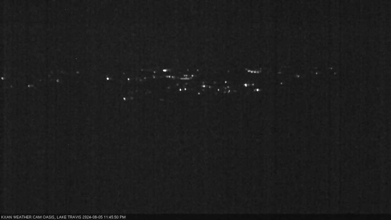 Lake Travis webcam, August 5, 2024 11:45 PM CT