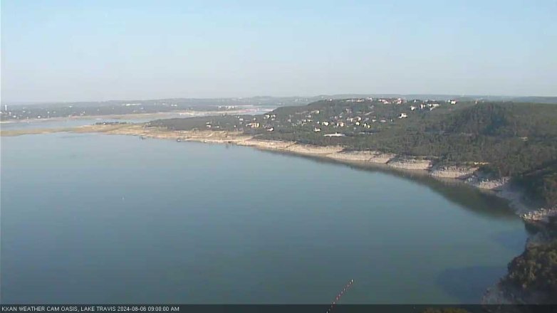 Lake Travis webcam, August 6, 2024 9:00 AM CT