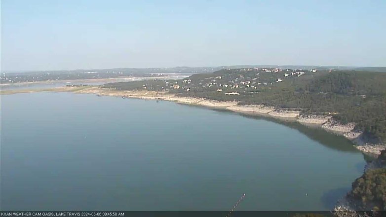 Lake Travis webcam, August 6, 2024 9:45 AM CT