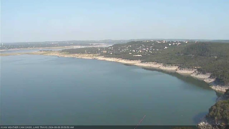 Lake Travis webcam, August 6, 2024 10:00 AM CT