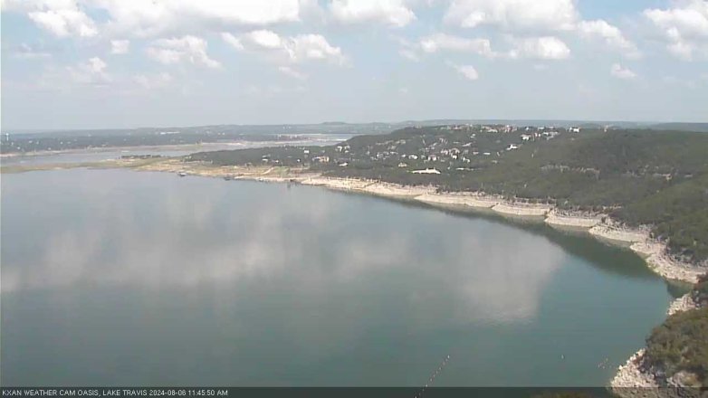 Lake Travis webcam, August 6, 2024 11:45 AM CT