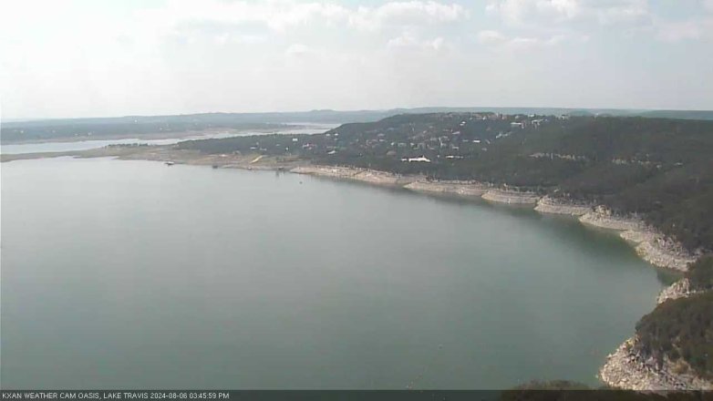 Lake Travis webcam, August 6, 2024 3:45 PM CT