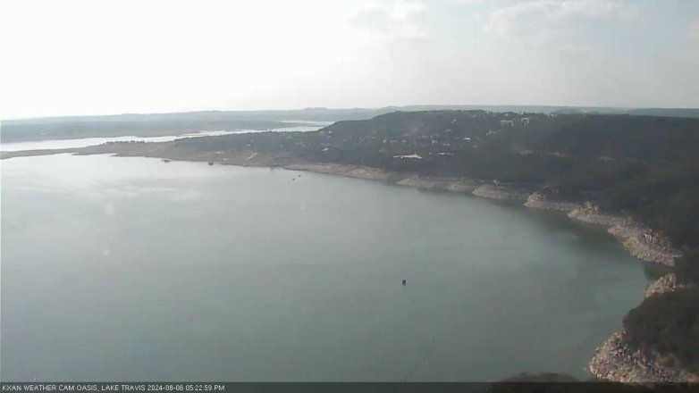 Lake Travis webcam, August 6, 2024 5:25 PM CT