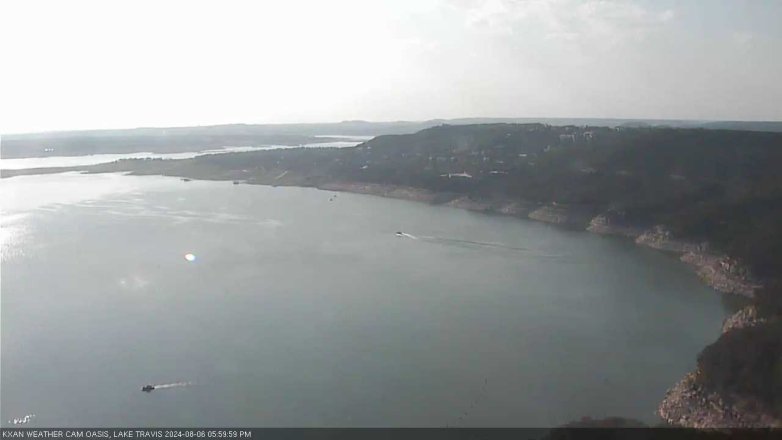 Lake Travis webcam, August 6, 2024 6:00 PM CT