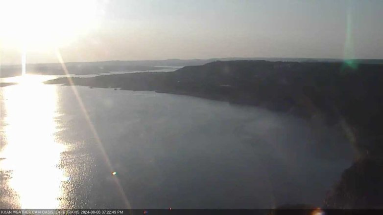 Lake Travis webcam, August 6, 2024 7:25 PM CT