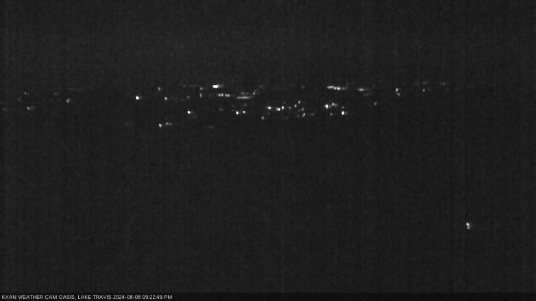 Lake Travis webcam, August 6, 2024 9:25 PM CT