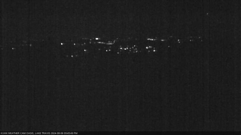 Lake Travis webcam, August 6, 2024 9:45 PM CT